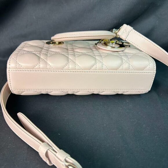 Dior Lady D-Joy Bag – Cream Lambskin with Gold Hardware - Picture 5 of 16